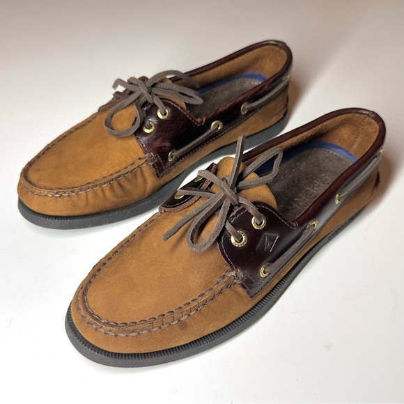 Sperry Men’s Authentic Original Brown Boat Leather Shoes Size - 7.5 M - Picture 5 of 11